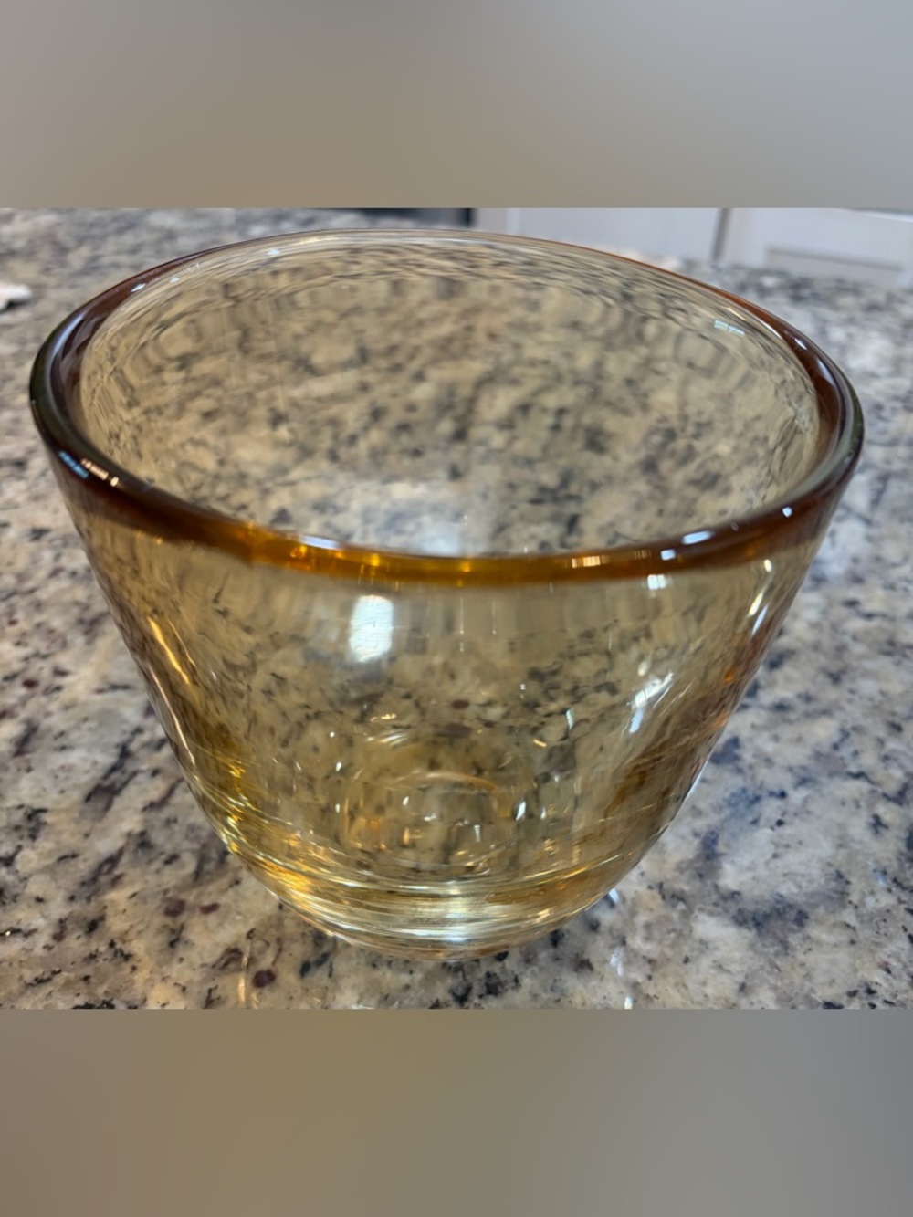Amber Glass Vase